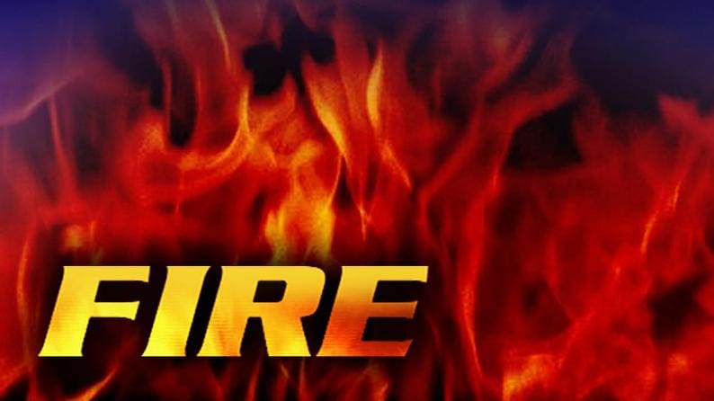 Fire Damages  Farm Stack House West of Cleveland