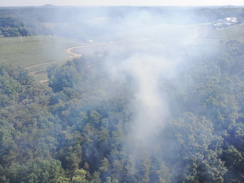 Wildfire Burns Ten Acres In White County
