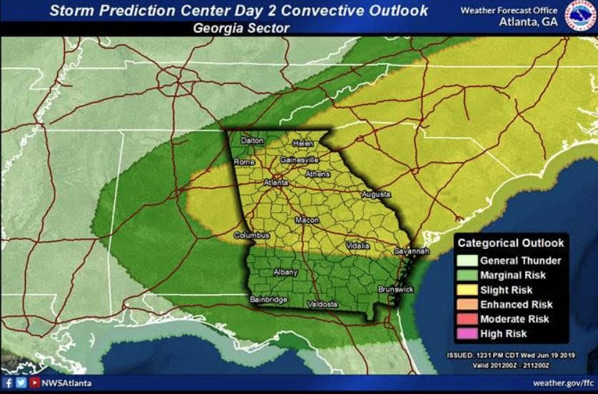 Severe Weather Possible Overnight Through Thursday