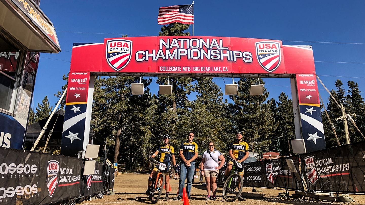 TMU’s Griggs, Hutchings compete at mountain biking nationals
