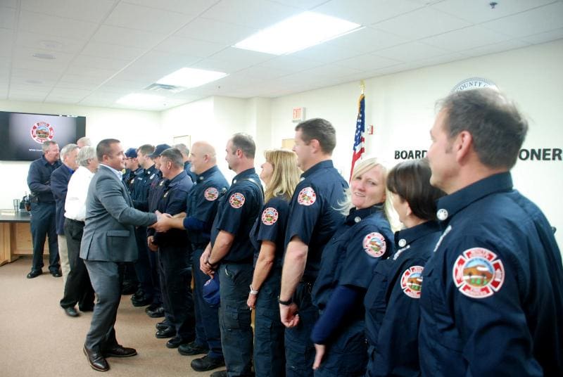 Commissioners Recognize Fire Department Personnel