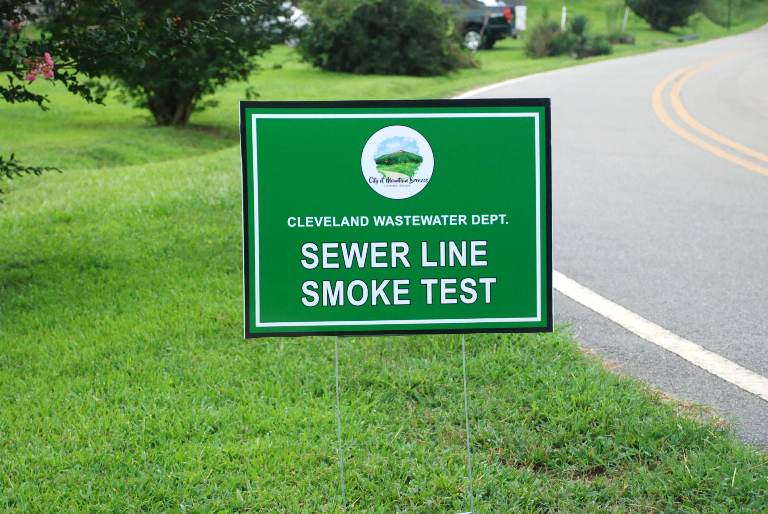 Sewer Line Smoke Test In Cleveland Underway