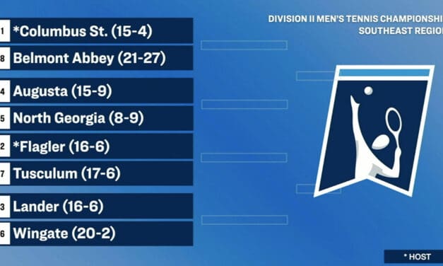 UNG Men’s Tennis Seeded Fifth In NCAA Division II Southeast Regional